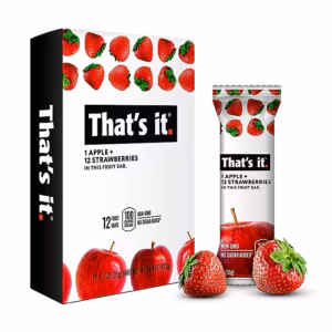 THAT'S IT Gluten Free Apple & Strawberry Nutrition Bar, 1.2 oz., 12 Bars/Box
