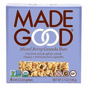 MadeGood Gluten Free Mixed Berry Granola Bar, 0.85 oz., 36 Bars/Pack