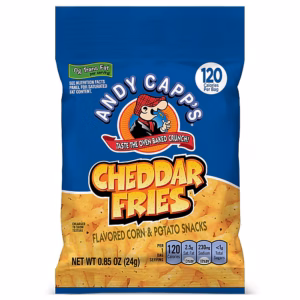 Andy Capp's Ceddar Fries Corn Chips, 0.85 oz., 72 Bags/Pack