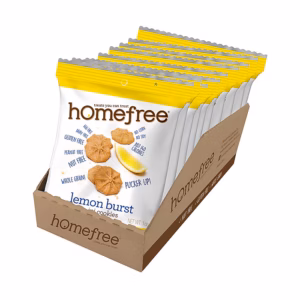 HomeFree Gluten Free Mini Lemon Burst Cookies, 1.1 oz., 10/Pack