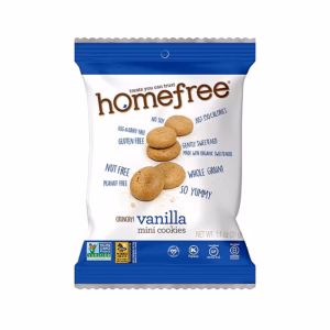 HomeFree Gluten Free Mini Vanilla Cookies, 1.1 oz., 10/Pack