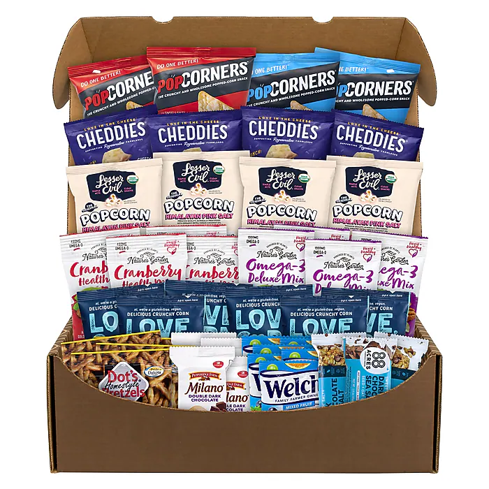 Break Box Pros Salty & Sweet Snack Box, 43/Box