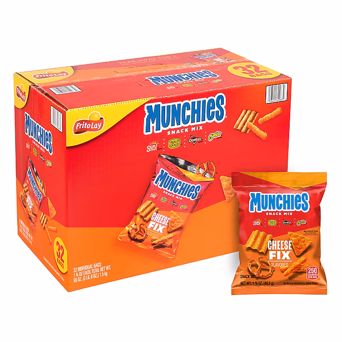 Munchies Cheese Fix Snack Mix, 1.75 oz, 32/Pack