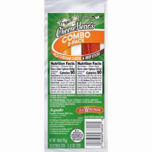 Frigo Sharp Cheddar & Beef Sticks combo, 20/Pack
