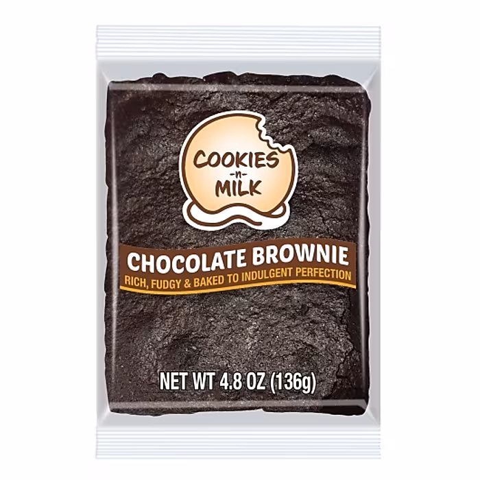 Cookies-n-Milk Individually Wrapped Brownie, 24/Pack