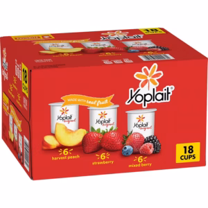 Yoplait Original Lowfat Yogurt Variety Pack, 6 oz., 18 ct.