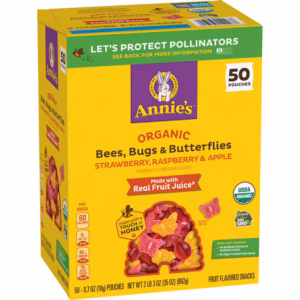 Annie's Organic Bees, Bugs & Butterflies Fruit Flavored Snacks 0.7 oz., 50 pk.