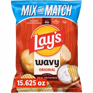 Lay's Wavy Original Potato Chips, 15.625 oz.