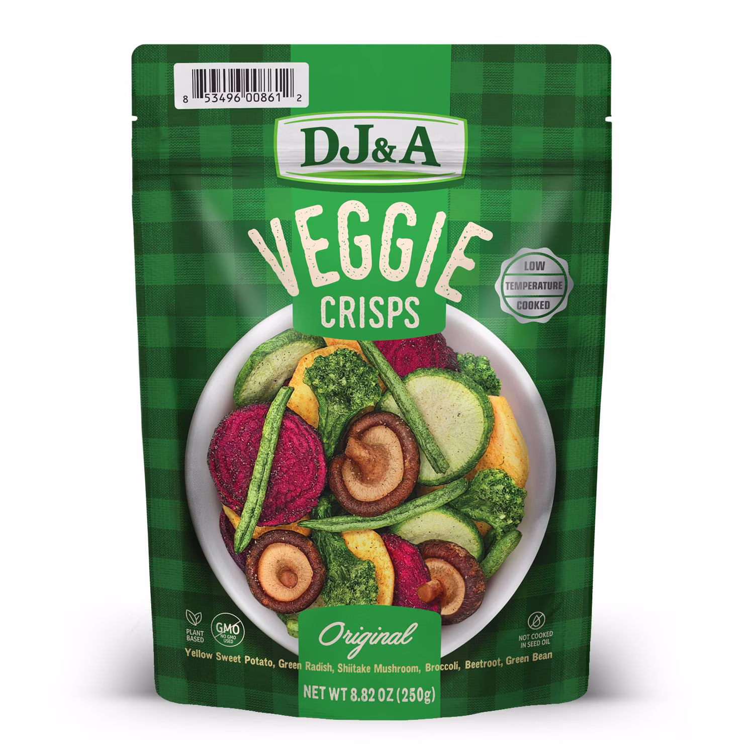 DJ&A Veggie Crisps Original, 8.8 oz.