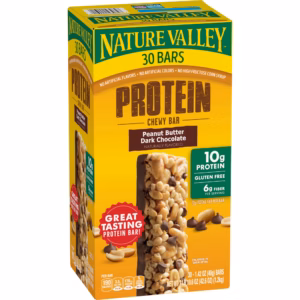 Nature Valley Peanut Butter Dark Chocolate Protein Chewy Bars, 30 ct.