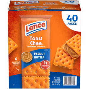 Lance ToastChee Peanut Butter Crackers, 1.52 oz., 40 pk.