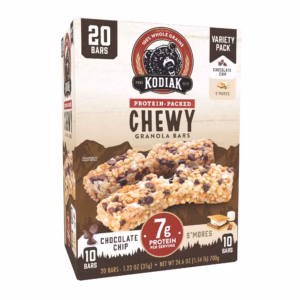 Kodiak Chewy Granola Bars, Variety Pack, 20 ct.