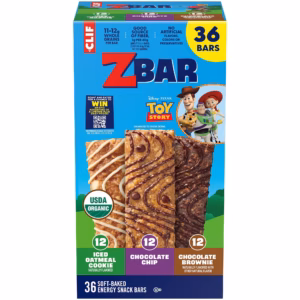 Zbar Soft Baked Organic Granola Snack Bars, Variety Pack, 36 pk.