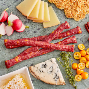 Shaffer Venison Farms 4 oz. Venison and Cheddar Snack Stick - 24/Case