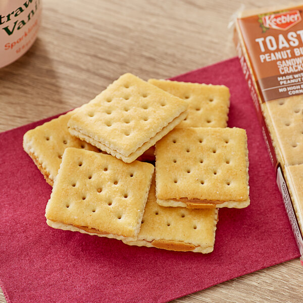 Keebler Toast and Peanut Butter Sandwich Crackers 1.38 oz. - 96/Case