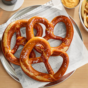 Ditsch Frozen Soft Pretzel with Salt Packet 6 oz. - 24/Case