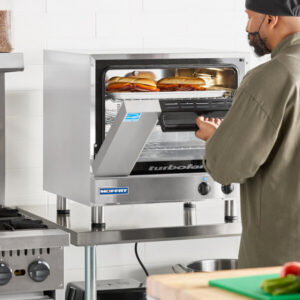 Moffat E23M3-P Turbofan Single Deck Half Size Electric Convection Oven with Mechanical Controls - 208V, 1 Phase, 2.7 kW