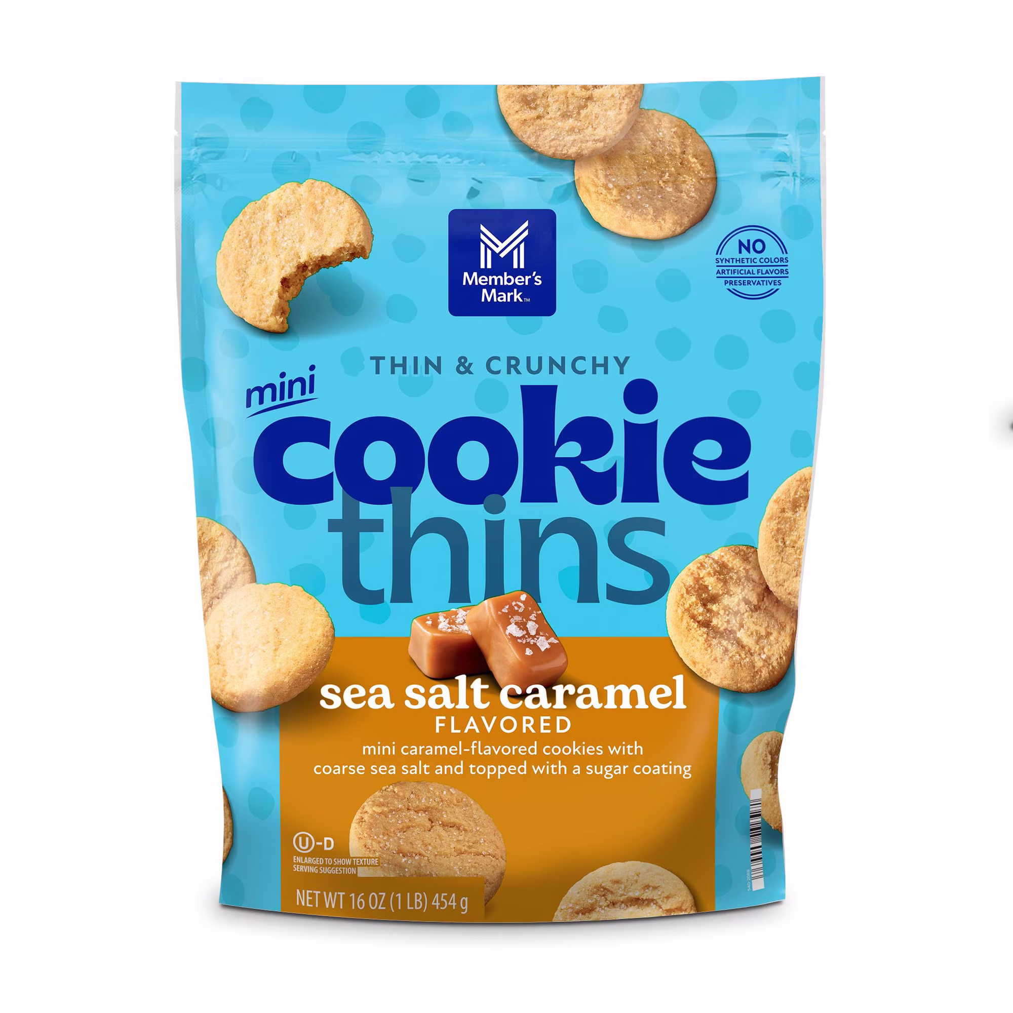 Member's Mark Salted Caramel Cookie Thins, 16 oz.