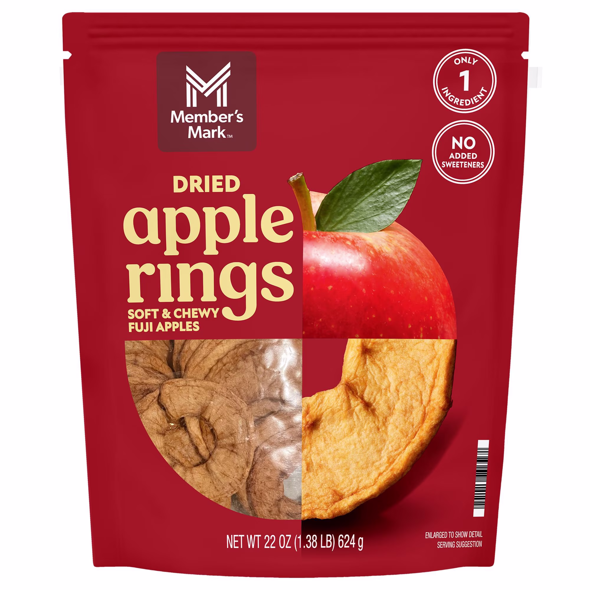 Member's Mark Dried Apple Rings, 22 oz.