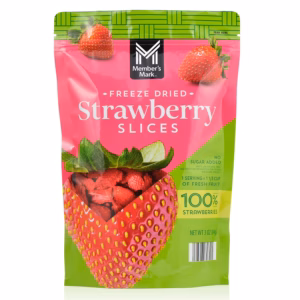 Member's Mark Freeze Dried Strawberry Slices, 3 oz.