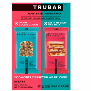 TRUBAR Plant Based Protein Bar Variety Pack, 16 pk.