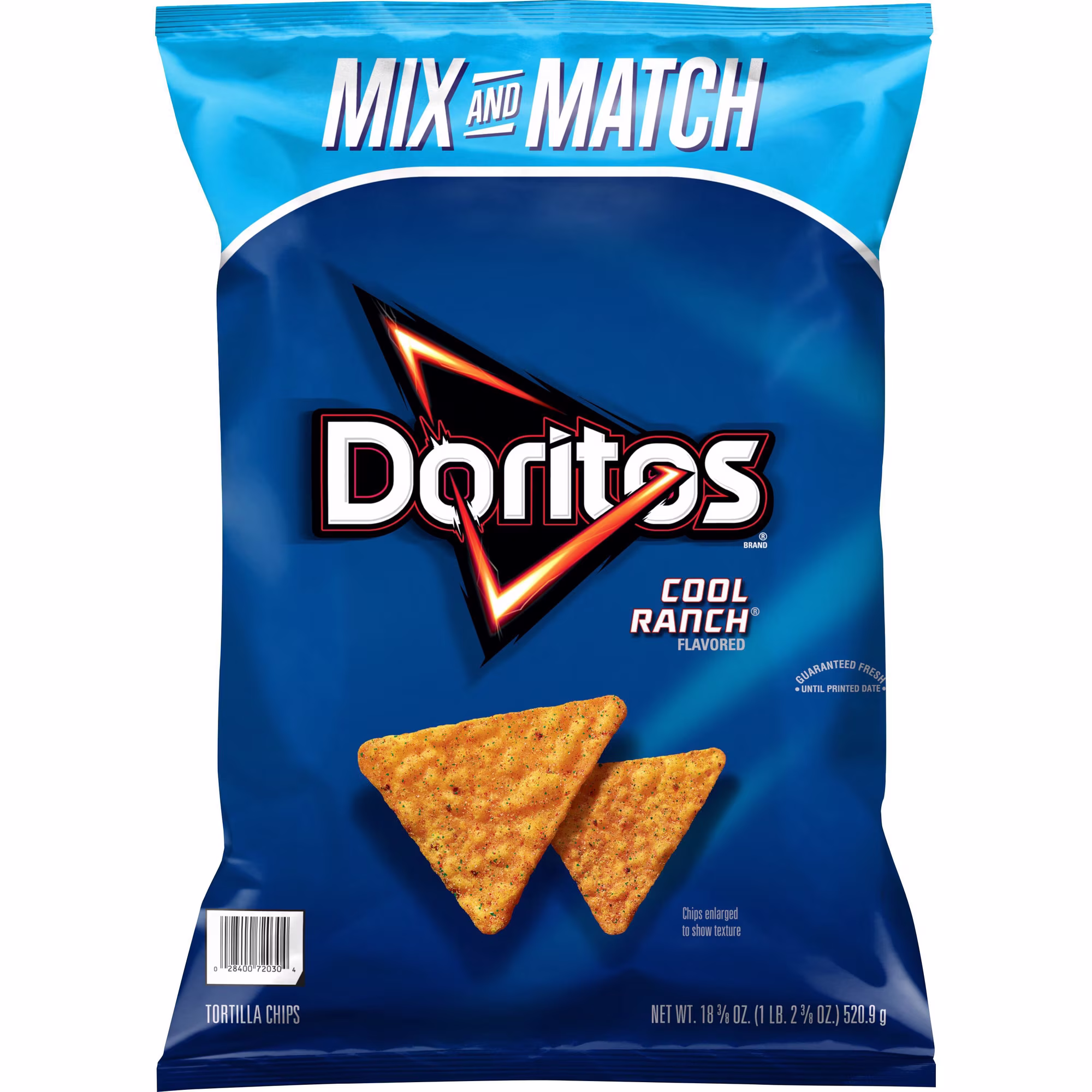 Doritos Cool Ranch Tortilla Chips, 18.38 oz.
