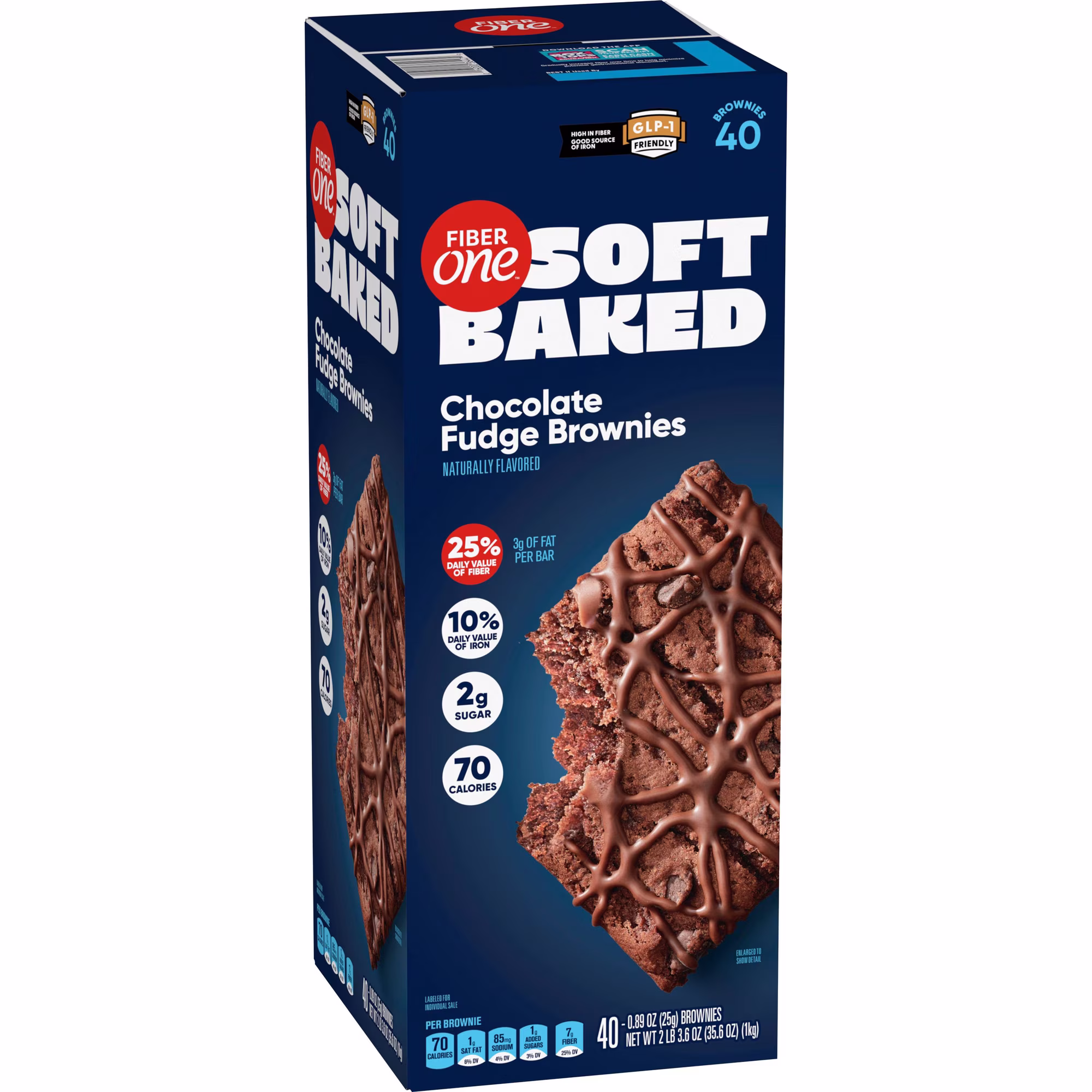 Fiber One Chocolate Fudge Brownies, .89 oz., 40 pk.