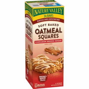 Nature Valley Soft Baked Oatmeal Squares Cinnamon Brown Sugar, 34 ct.