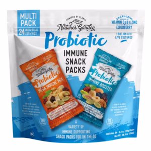 Nature's Garden Probiotic Immune Booster Trail Mix, Variety Pack, 1.2 oz., 24 pk.