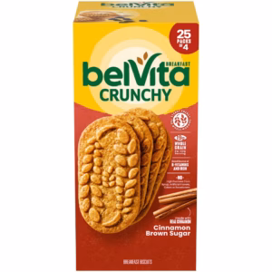belVita Cinnamon Brown Sugar Breakfast Biscuits, 25 pk., 4 biscuits per pack