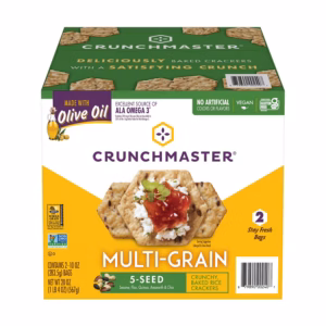 Crunchmaster 5 Seed Multi-Grain Cracker, 10 oz., 2 pk.
