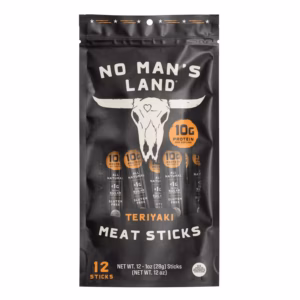 No Man's Land Meat Sticks, Teriyaki, 1 oz., 12 pk.