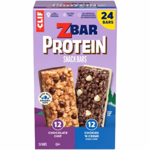 ZBar Gluten Free Protein Snack Bar, Variety Pack, 24 pk.