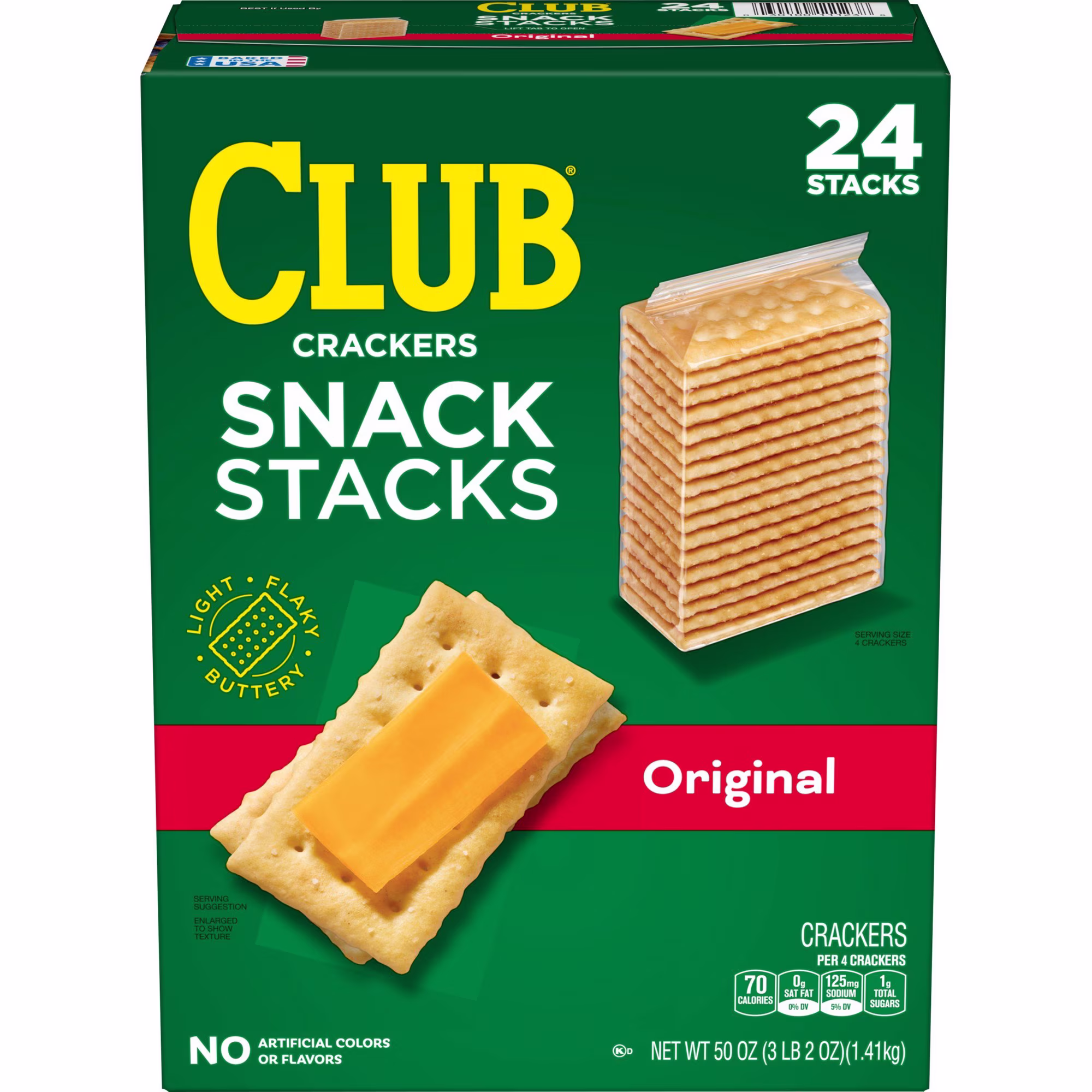 Club Crackers Snack Stacks, 2.08 oz., 24 pk.