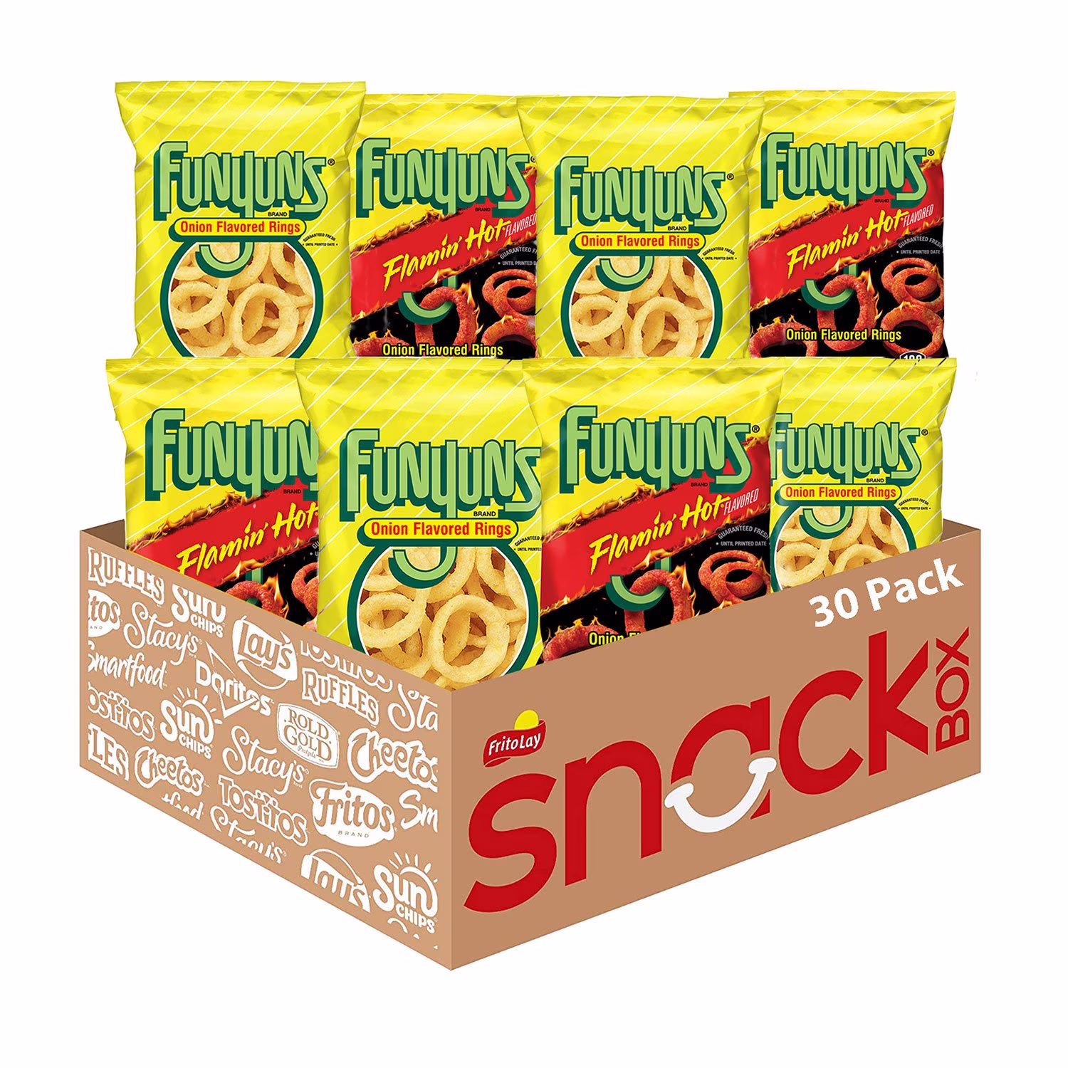 Funyuns Onion Flavored Rings, Variety Pack, 1.25 oz., 30 pk.