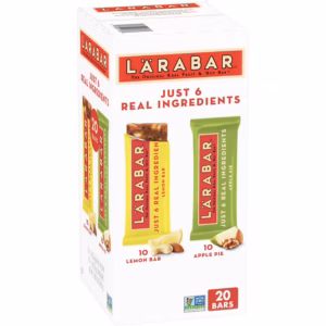 Larabar Fruit & Nut Bar, Apple Pie and Lemon Bar, 20 pk.