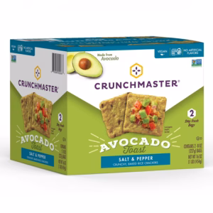 Crunchmaster Avocado Toast with Salt & Pepper Crackers, 16 oz.