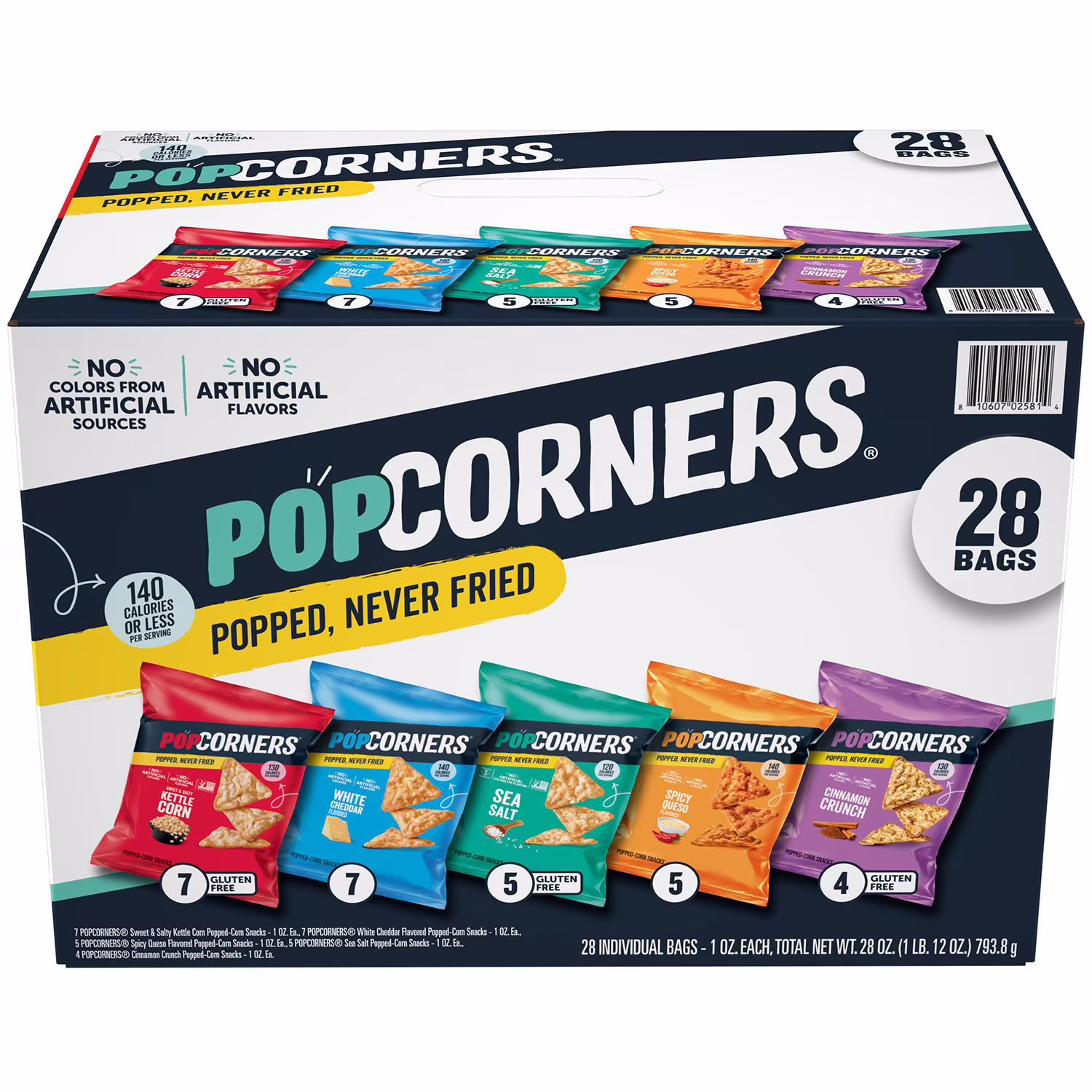 PopCorners Variety Pack Chips, 1 oz, 28 ct.