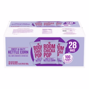 Angie's BOOMCHICKAPOP Sweet & Salty Kettle Corn Popcorn, 0.67 oz., 28 pk.