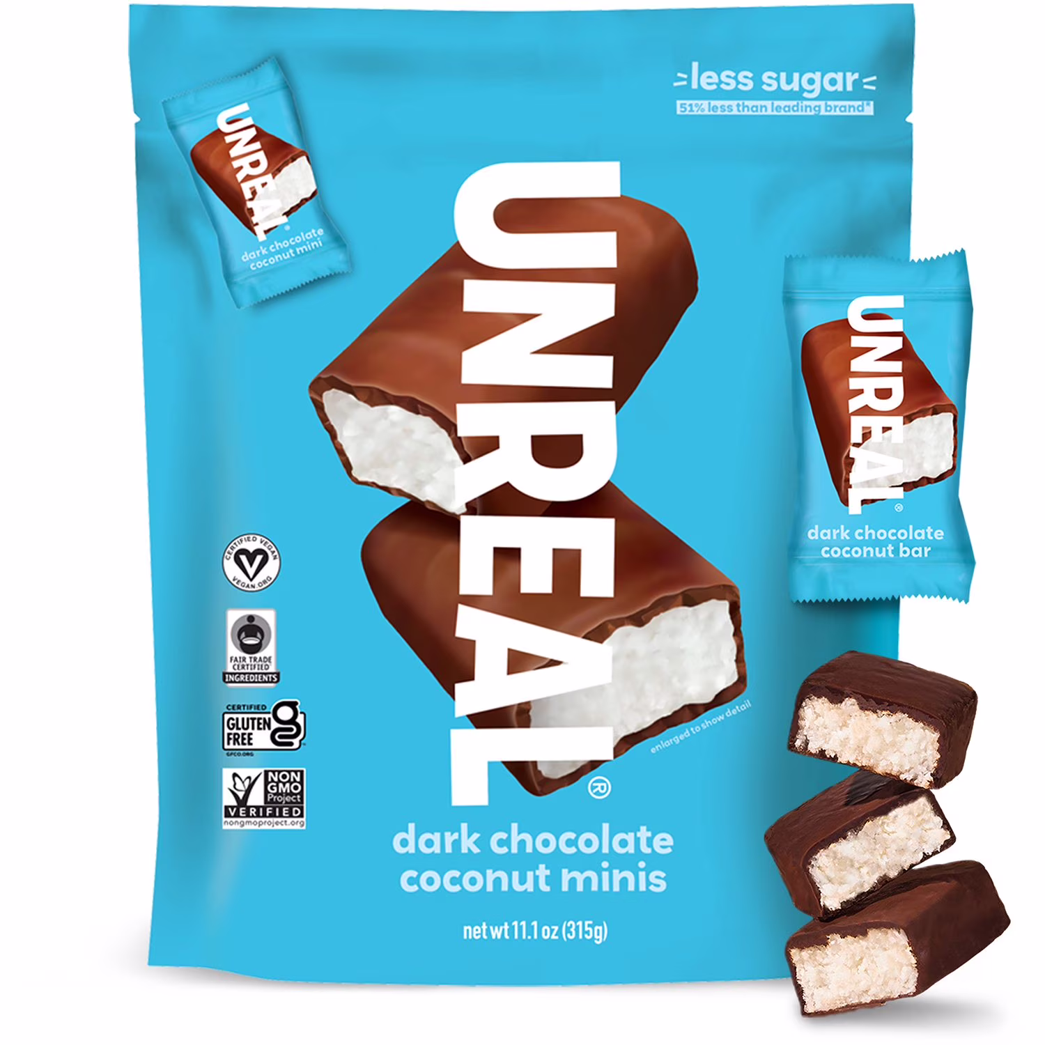Unreal Dark Chocolate Coconut Minis, 11.13 oz