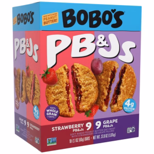 Bobo's Strawberry & Grape PB&J Oat Snacks, Variety Pack, 18 ct.