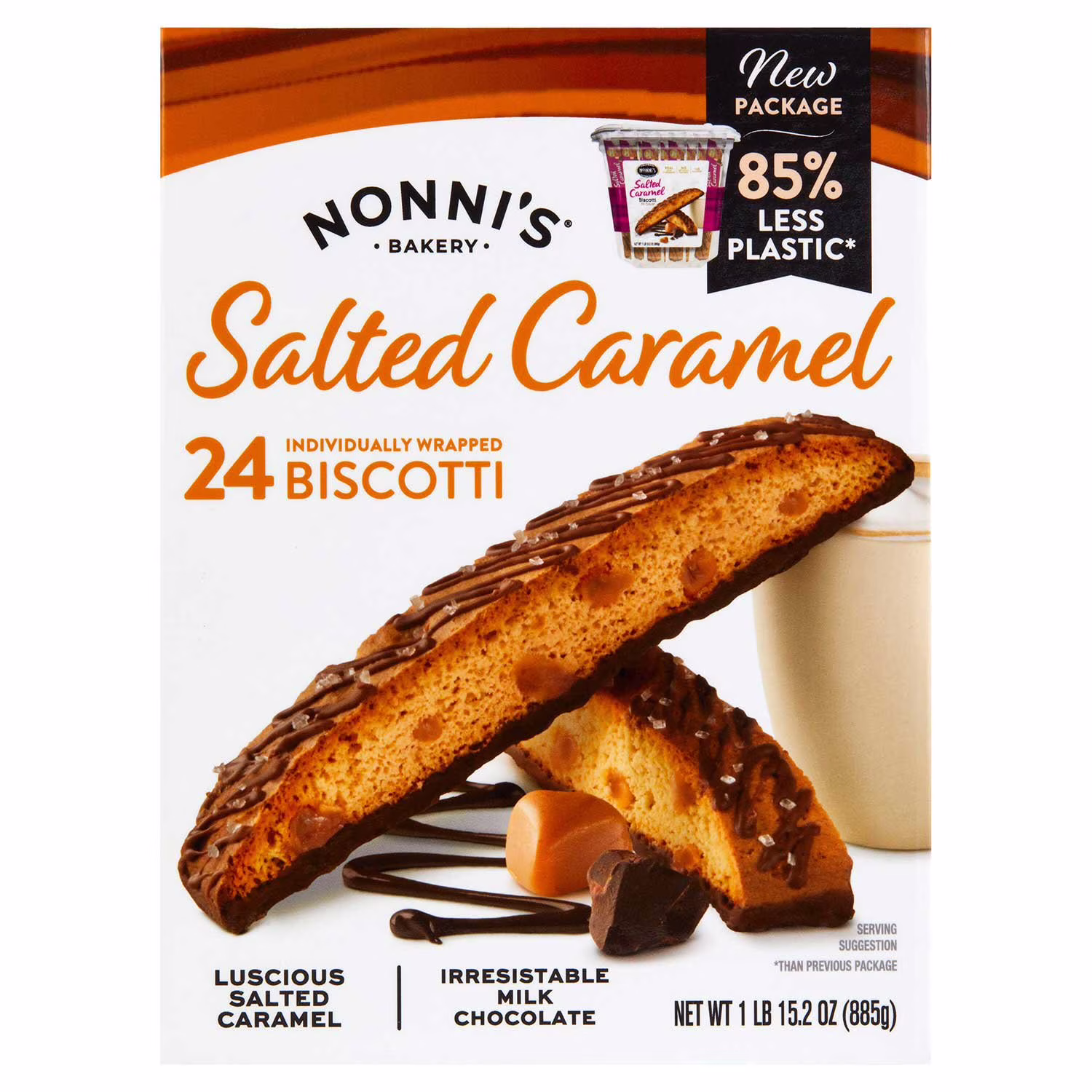 Nonni's Salted Caramel Biscotti, 24 ct.