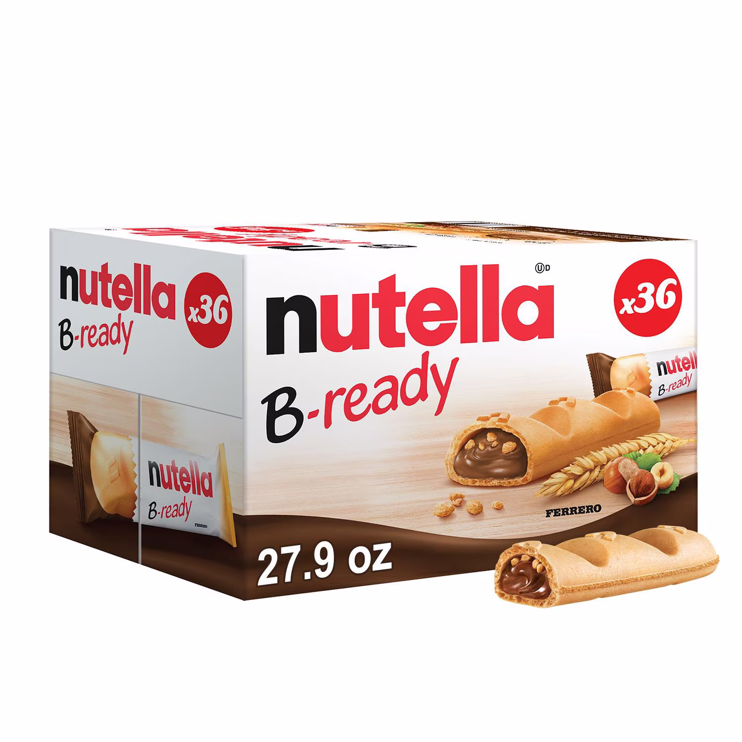 Nutella B-Ready Crispy Wafers, 0.7 oz., 36ct
