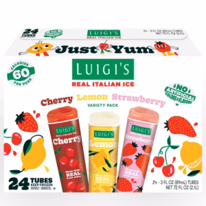 Luigi's Squeeze Up Italian Ice Variety Pack, 3 fl. oz., 24 ct.