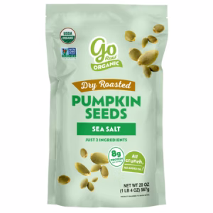Go Raw Organic Dry Roasted Pumpkin Seeds with Sea Salt, 20 oz.