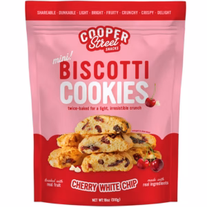 Cooper Street Snacks Cherry White Chip Twice Baked Cookies, 18 oz.
