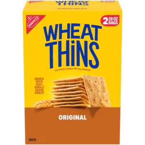WHEAT THINS Original Snacks Whole Grain Wheat Crackers, 20 oz., 2pk.